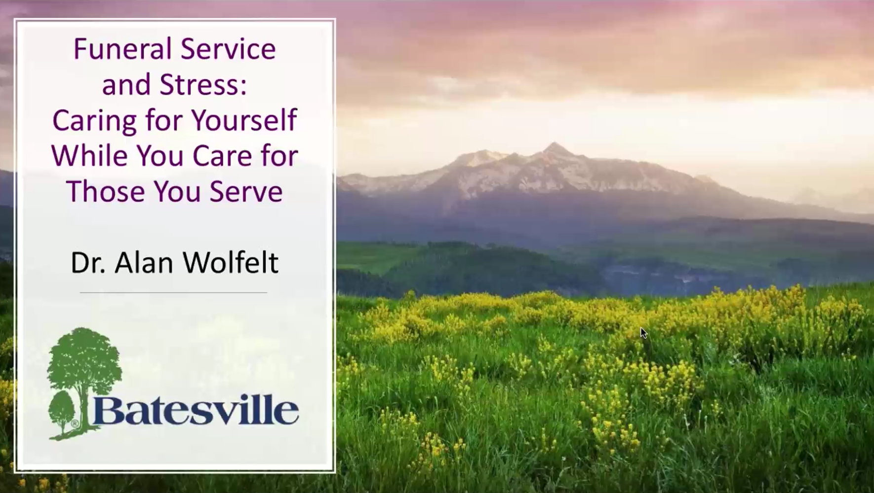 Funeral Service and Stress: Caring For Yourself As You Care For The Ones You Serve